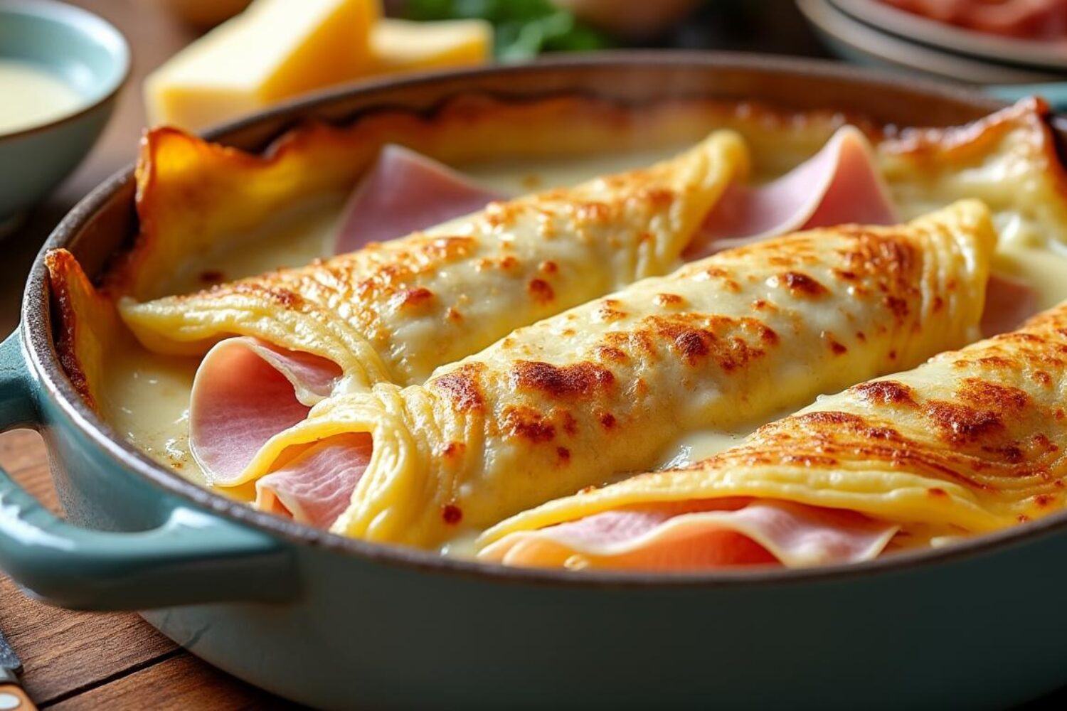 Crêpes jambon fromage béchamel au four : recette et astuces de cuisson