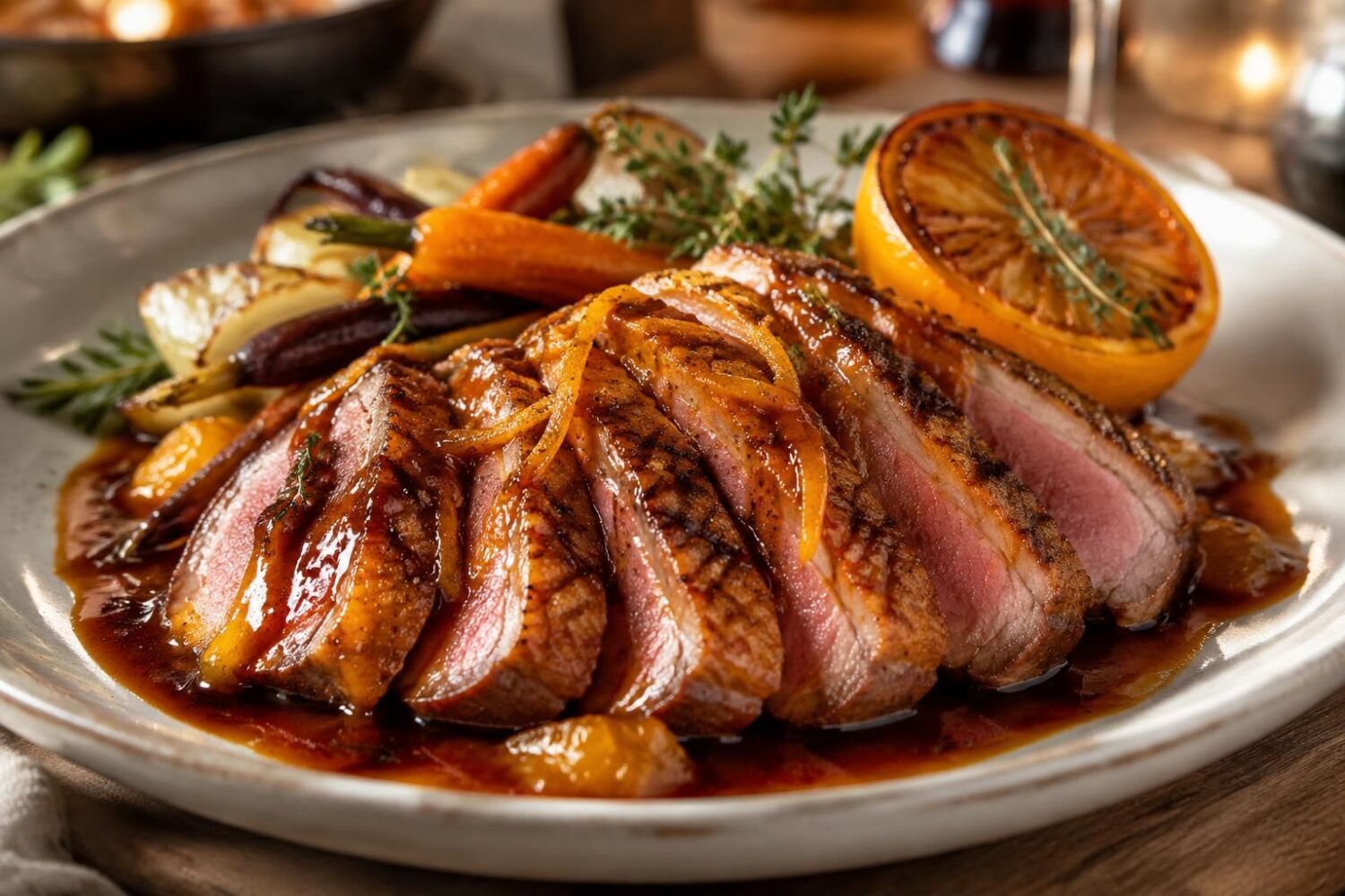 Magret de canard au four avec sauce : miel, porto, orange ou vin rouge, quelle recette choisir ?