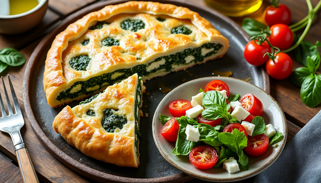 découvrez notre recette facile de tarte grecque aux épinards et feta, avec la liste complète des ingrédients et des conseils pour réussir ce délicieux plat méditerranéen.