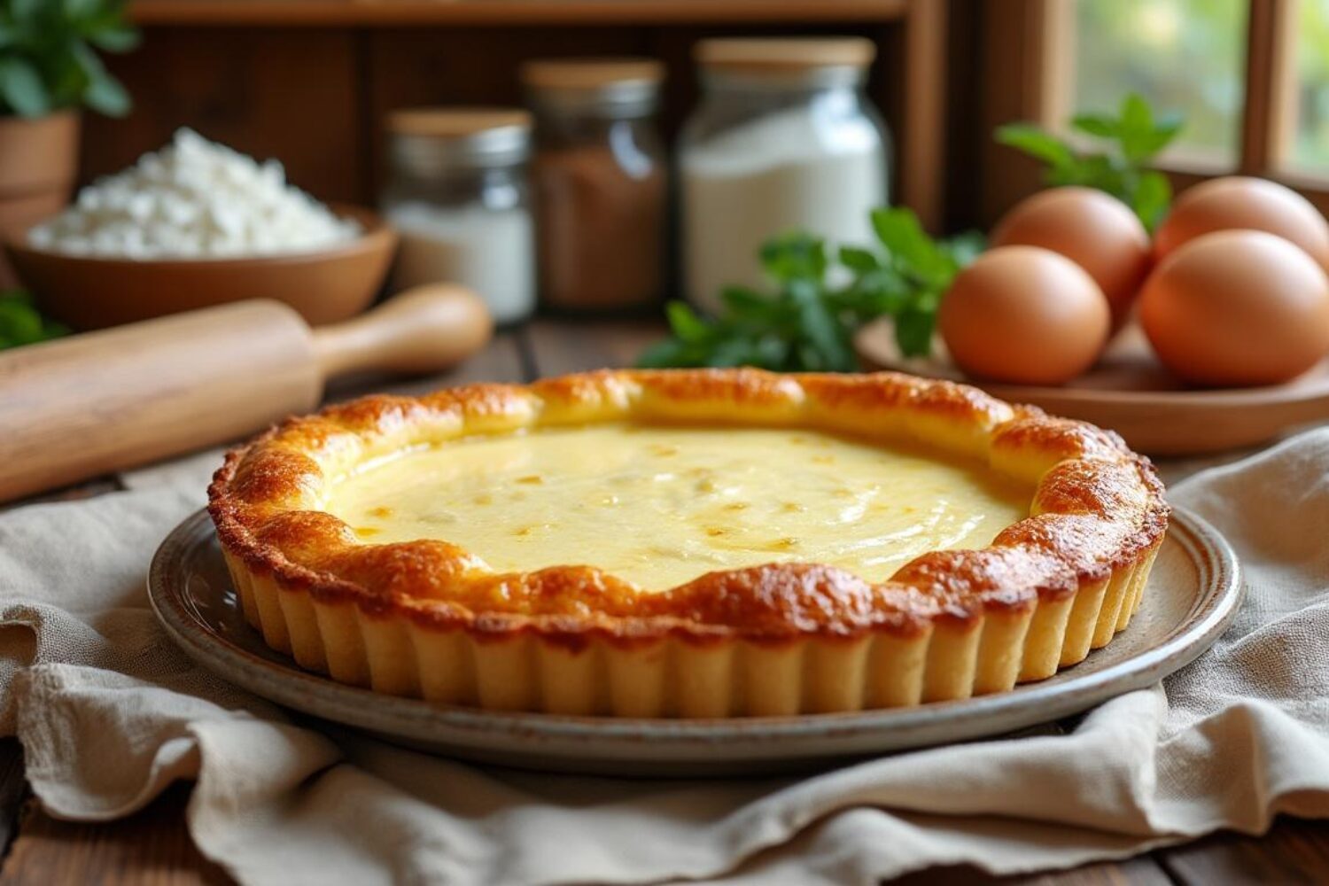 Recette de tarte au fromage blanc façon grand-mère