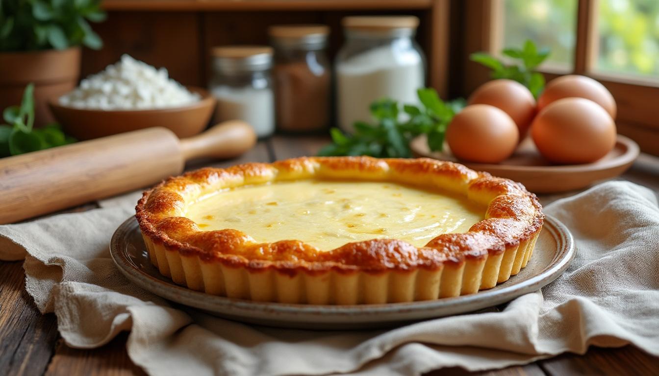 découvrez la recette traditionnelle de la tarte au fromage blanc façon grand-mère, simple et savoureuse, pour un dessert maison gourmand et authentique.