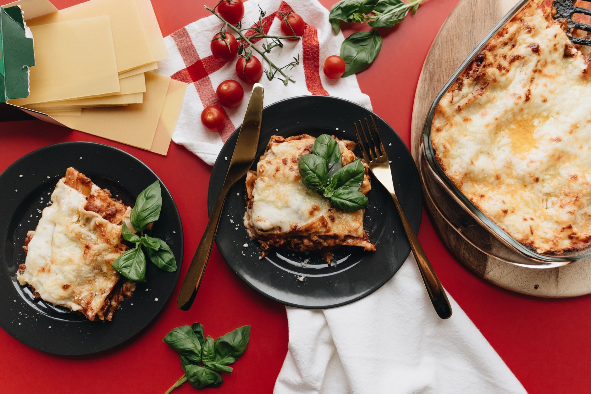 Temps de cuisson des lasagnes en chaleur tournante — lasagnes au four avec fromage doré